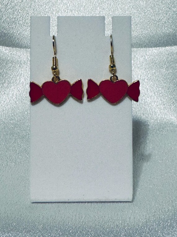 Valentine Heart Dangle Earrings