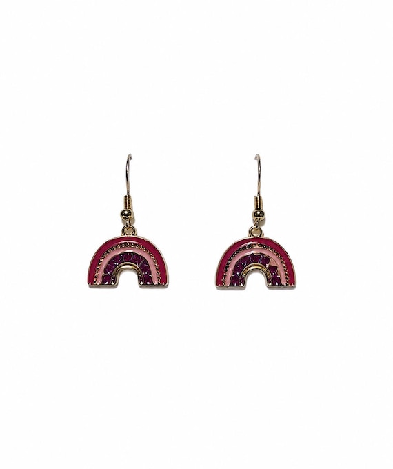 Valentine Rainbow Dangle Earrings