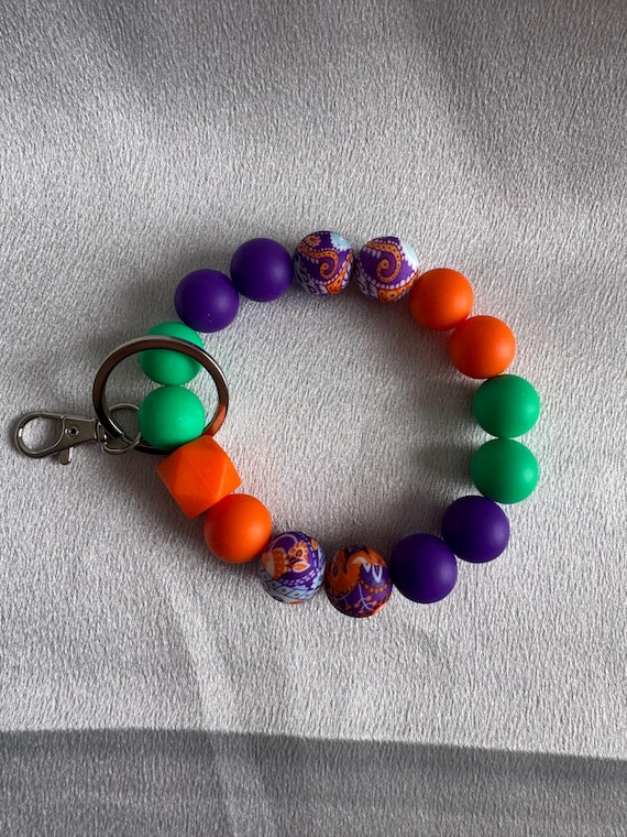 Halloween Silicone Wristlet  Keychain