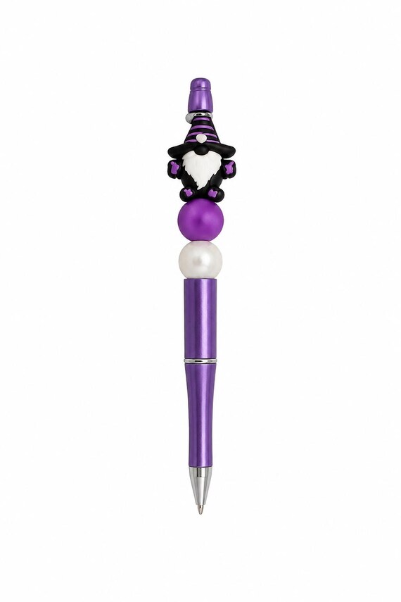 Halloween Gnome Silicone Beaded Writing Pen