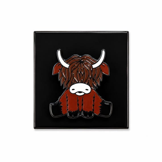 Highland Cow Character Pin