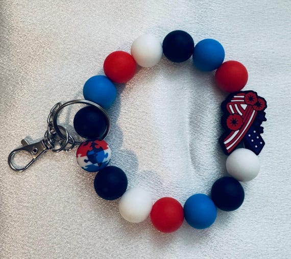 USA Wristlet Keychain