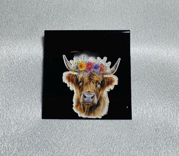 Highland Cow Character Pin