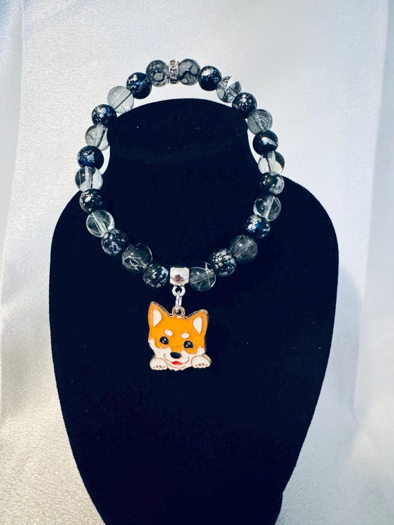 Dog Charm Stretch Bracelet