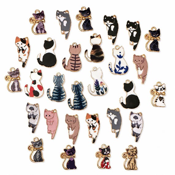 30 Piece Cat Charms
