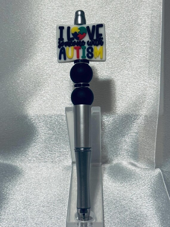 Autism Silicone Beaded Writing Pen