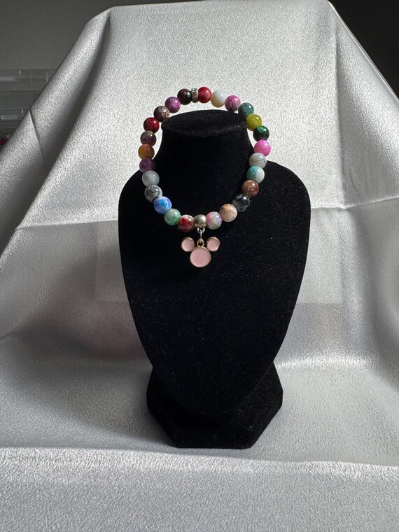 Pink Ears Mickey Mouse Charm Bracelet