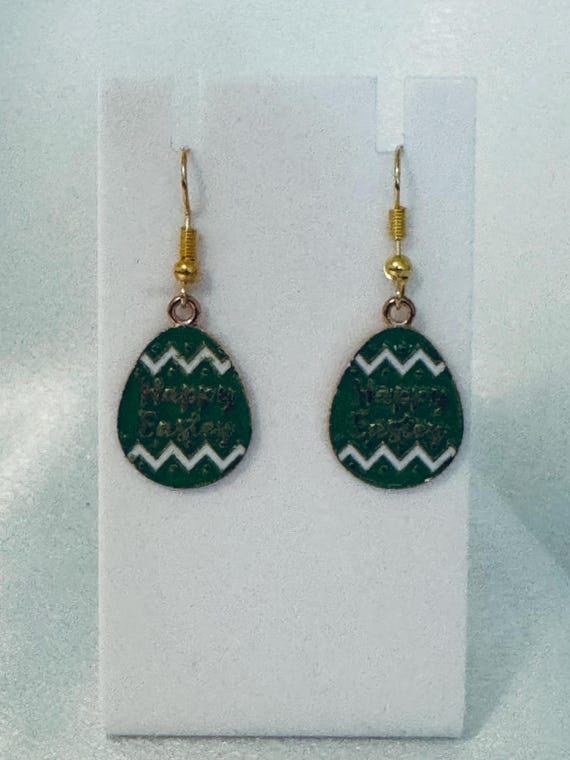 Easter Egg Dangle Earrings.