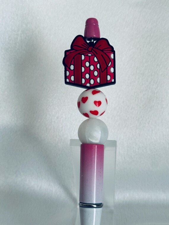 Silicone Beaded Valentine Gift Writing Pen