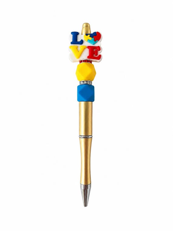 Autism Silicone Beaded Writing Pen