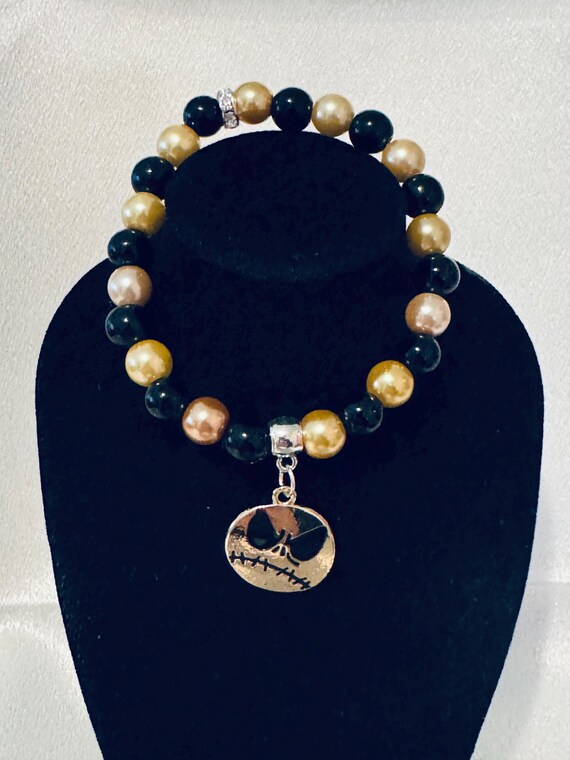 Halloween Jack Stretch Charm Bracelet