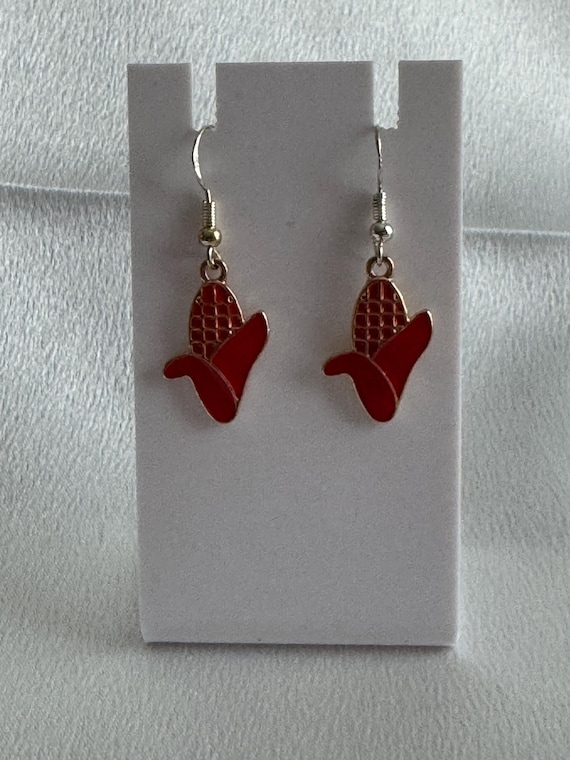 Cob of Corn Dangle Earrings