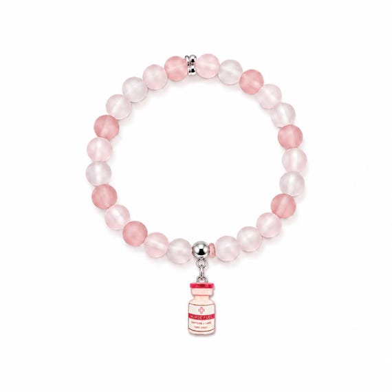 Medication Bottle Nurse Charm Stretch Bracelet