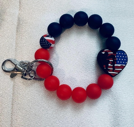 USA Wristlet Keychain