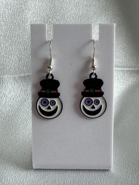Halloween Clown Ghost Dangle Earrings. Hypoallergenic