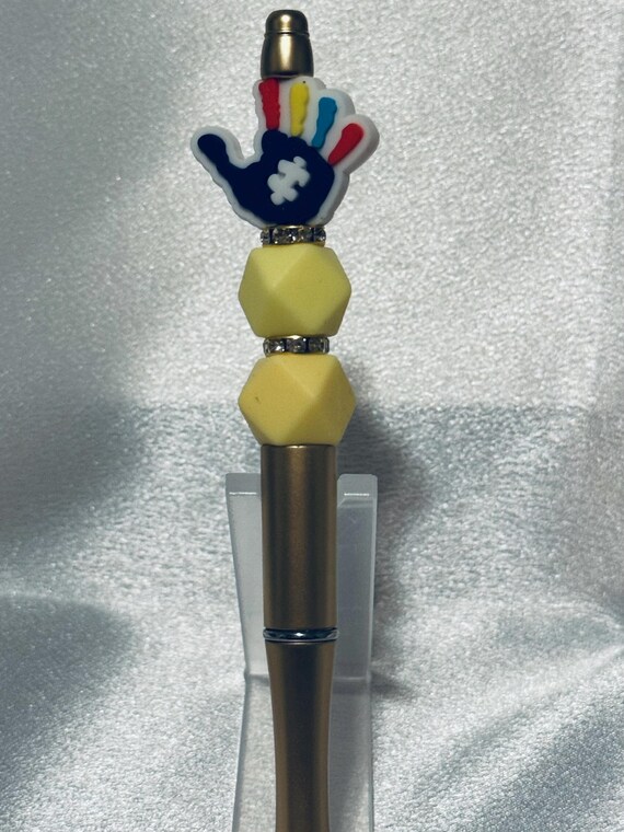 Autism Silicone Beaded Writing Pen