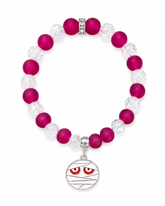 Halloween Mummy Stretch Charm Bracelet