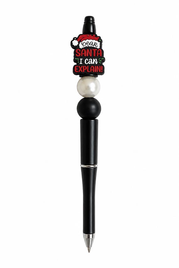 Christmas Silicone Beaded Writing Pen
