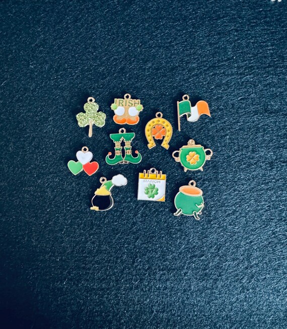 10 Piece St Patrick’s Day Charms