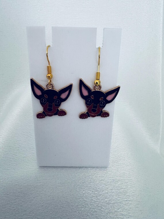 Hypoallergenic Puppy Dangle Earrings: Gift for Pet Lovers