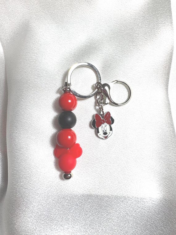 Minnie Mouse Charmed Silicone Keychain