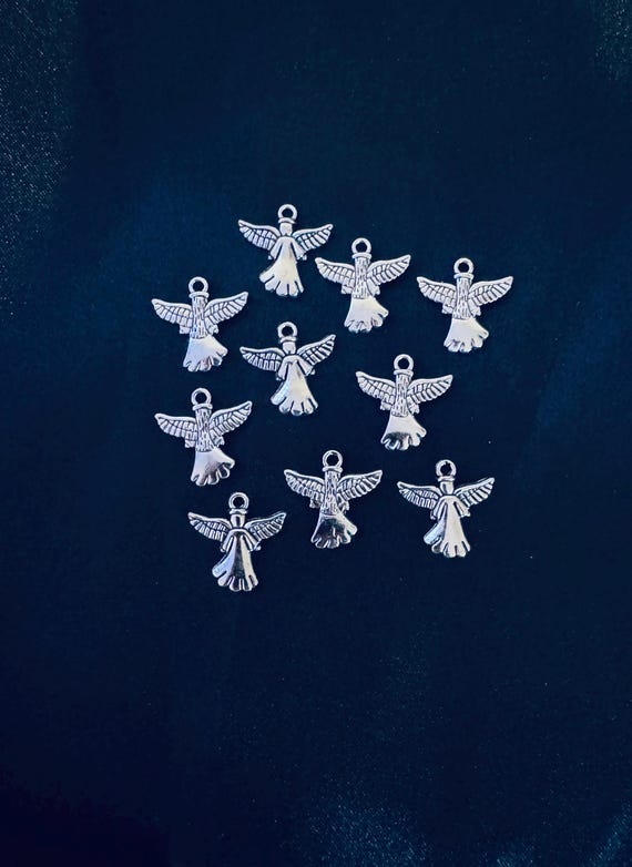 10 Piece Angel Charms