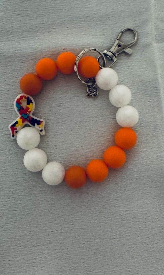 Autism Wristlet Keychain