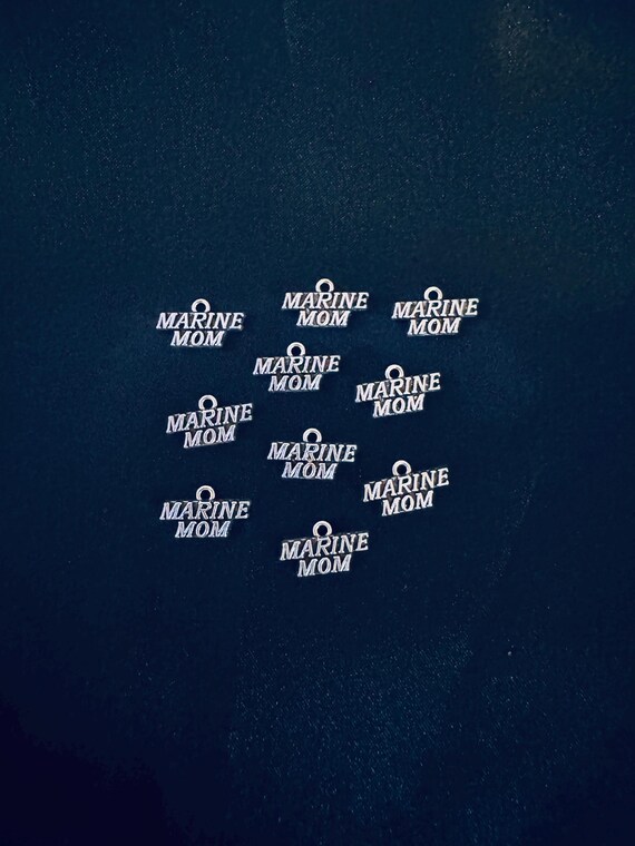 10 Piece Marine Mom Charms