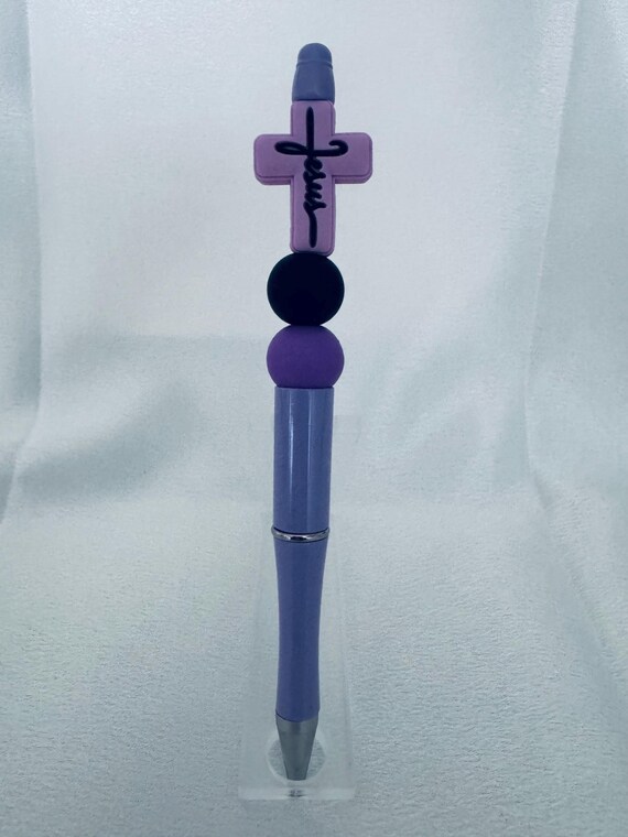 Silicone Beaded Cross Writing Pen