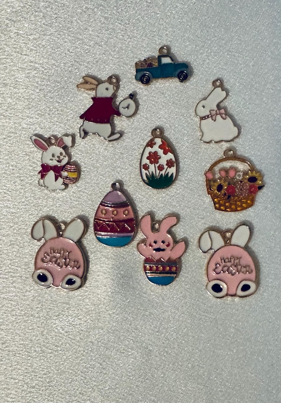 10 Piece Easter Charms