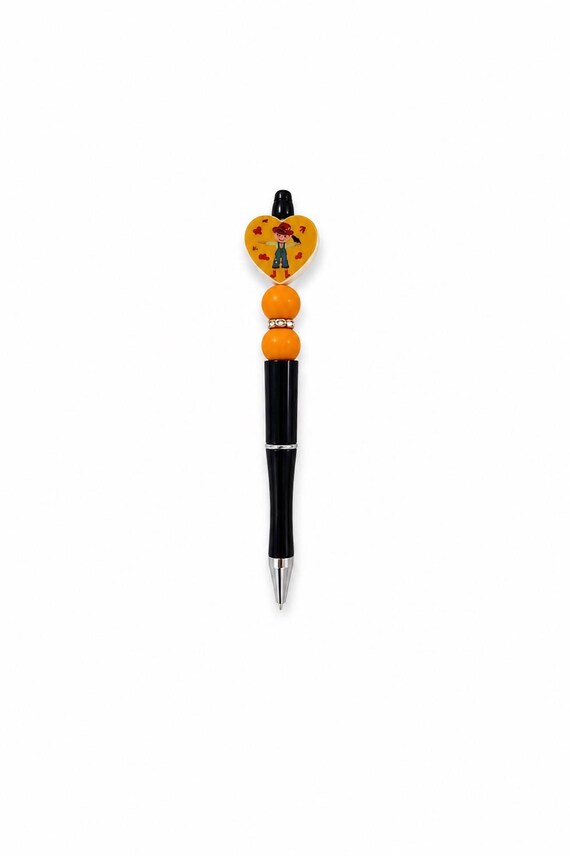 Fall Themed Silicone Beaded  Writing Pen