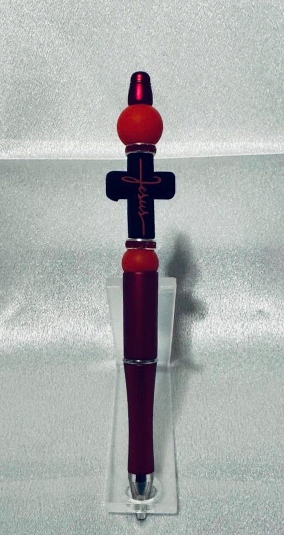 Silicone Beaded Jesus Writing Pen