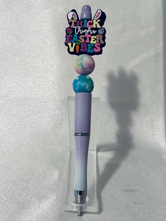 Easter Bunny Silicone Beaded Writing Pen