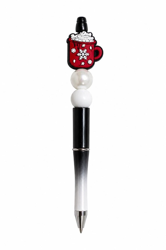Christmas Mug Silicone Beaded Writing Pen