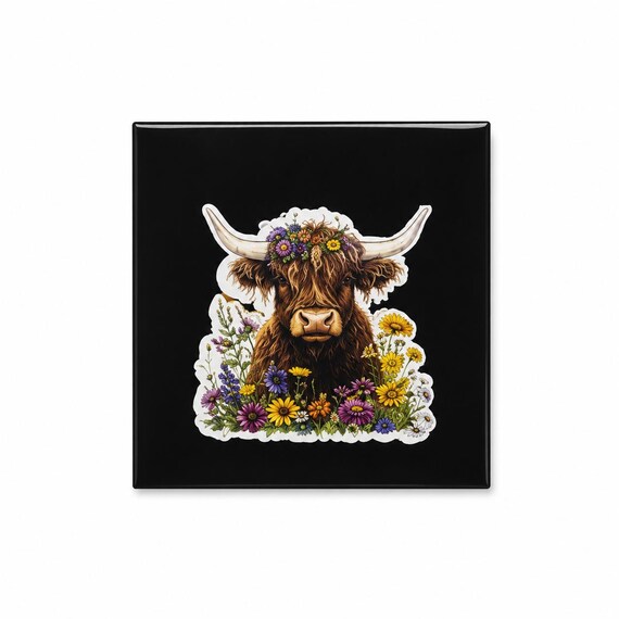 Highland Cow Character Pin