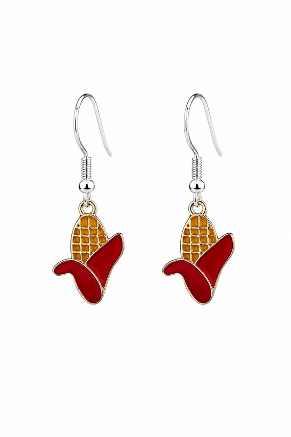 Cob of Corn Dangle Earrings