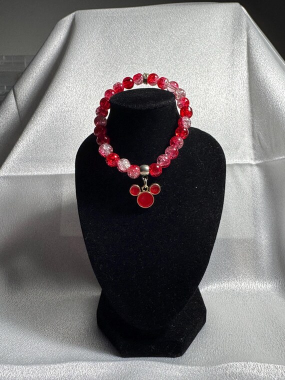 Red Ears Mickey Mouse Charm Bracelet