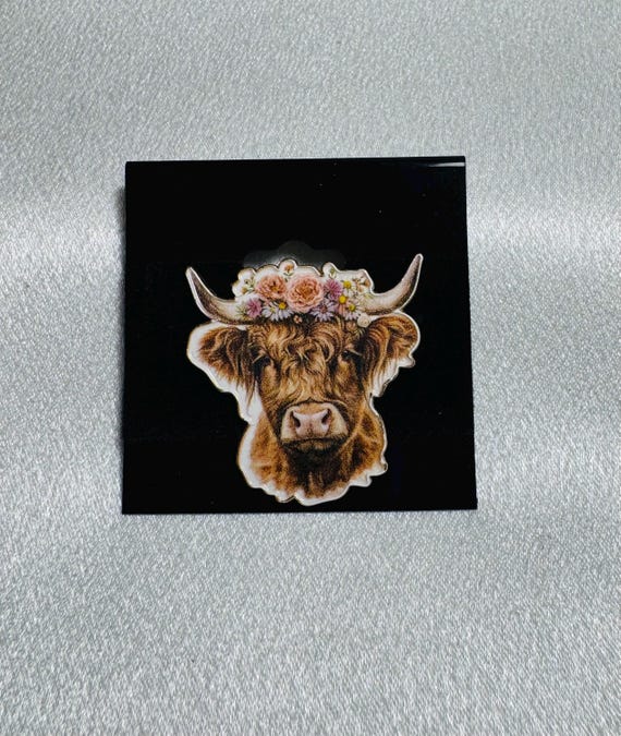 Highland Cow Character Pin