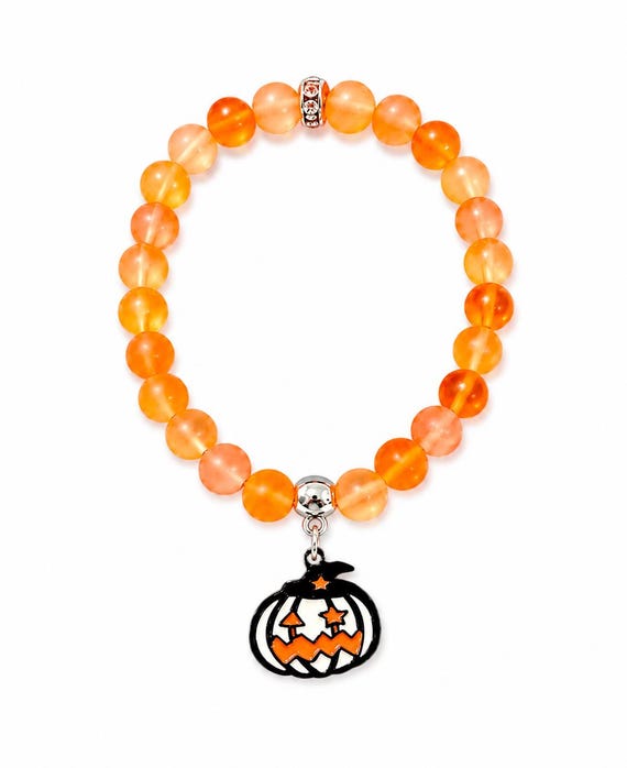 Pumpkin Stretch Charm Bracelet