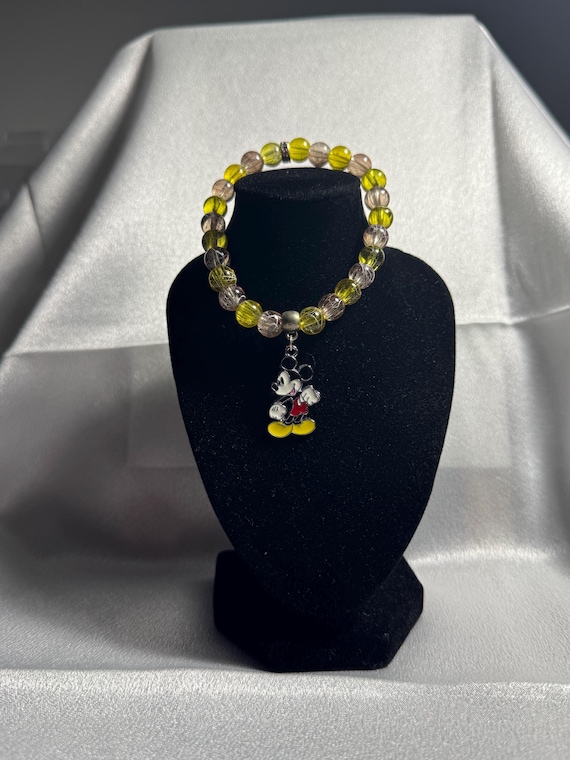 Mickey Mouse Charm Stretch Bracelet