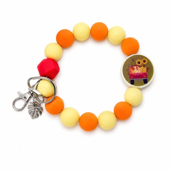 Fall Themed Wristlet Keychain
