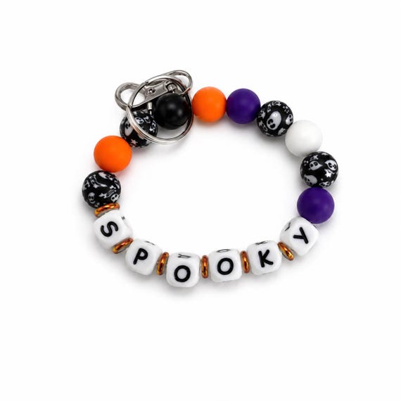 Halloween Silicone Wristlet  Keychain