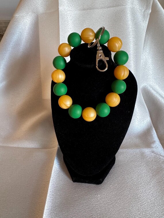 Christmas Silicone Wristlet  Keychain