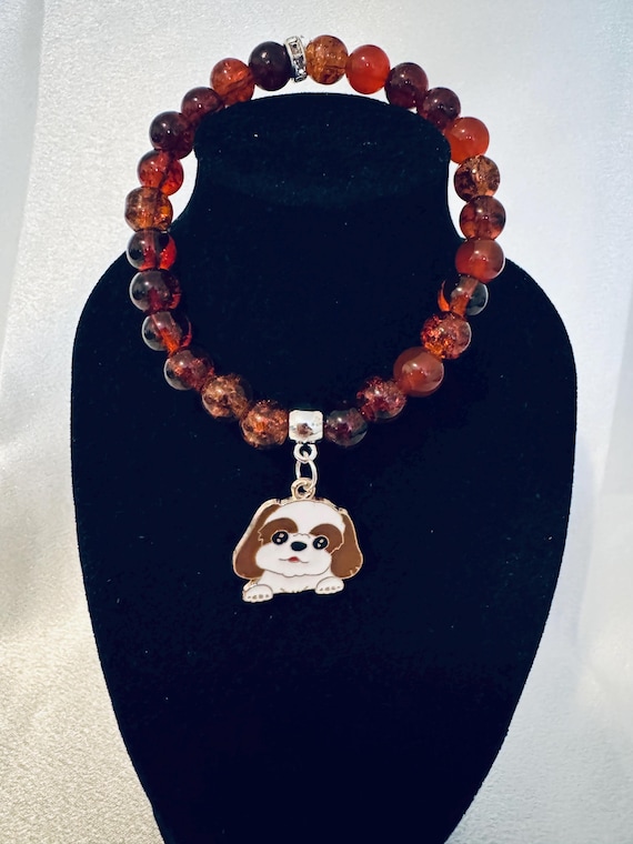 Dog Charm Stretch Bracelet