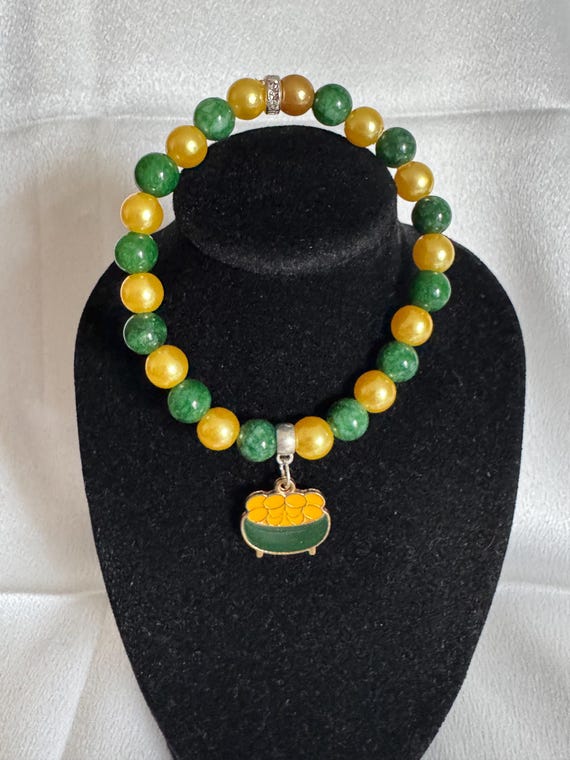 St Patrick’s Day Pot Of Gold Charm Bracelet