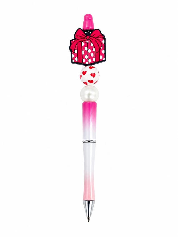 Silicone Beaded Valentine Gift Writing Pen