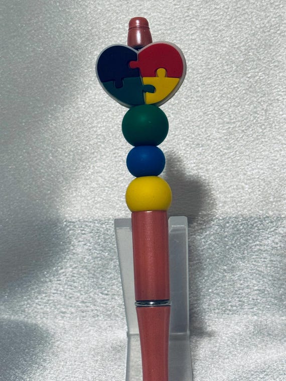 Autism Silicone Beaded Writing Pen
