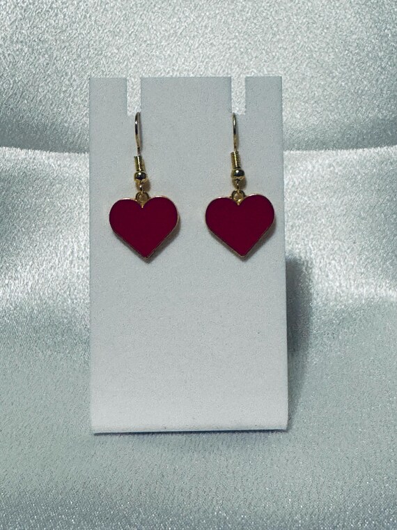 Valentine Heart Dangle Earrings