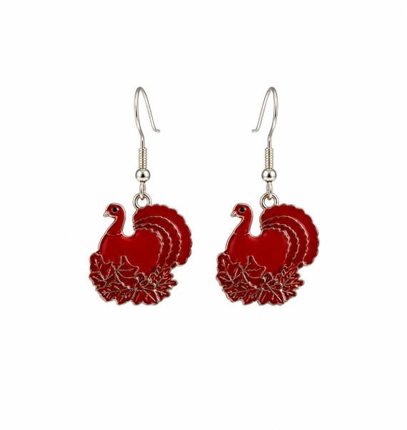 Thanksgiving Turkey Dangle Earrings