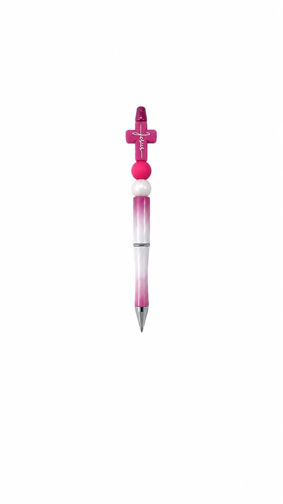 Silicone Beaded Cross Writing Pen